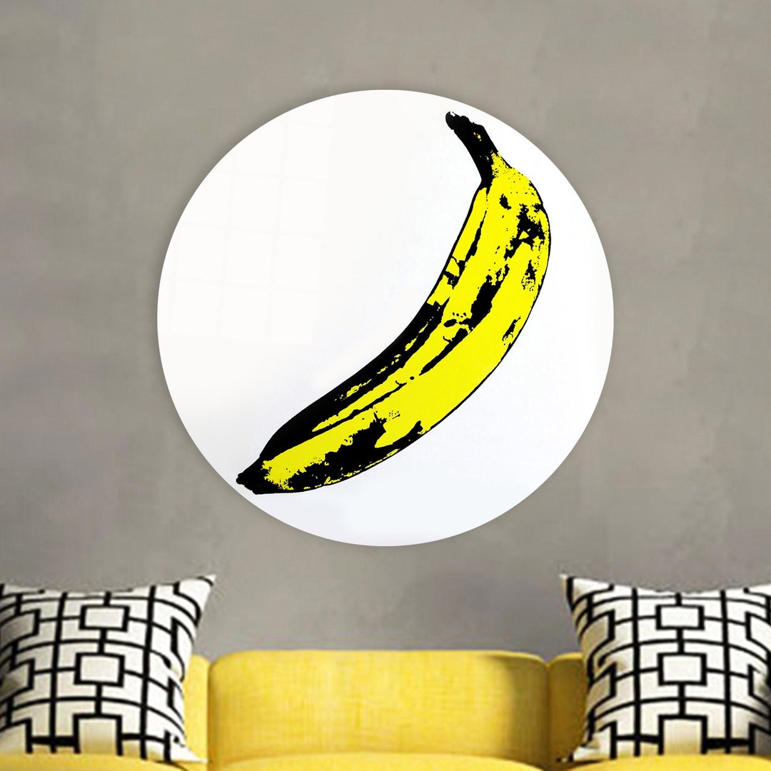 Andy Warhol Banana Pop Art Canvas - Black Framed Wall Decor - Etsy