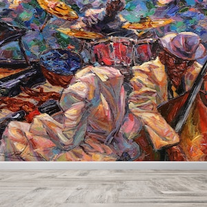 Paper Anniversary, Self Adhesive Paper, Saxophone Wall Paper, African Wall Poster, Patterns And How To, Jazz Musicians Painting Wall Paper,