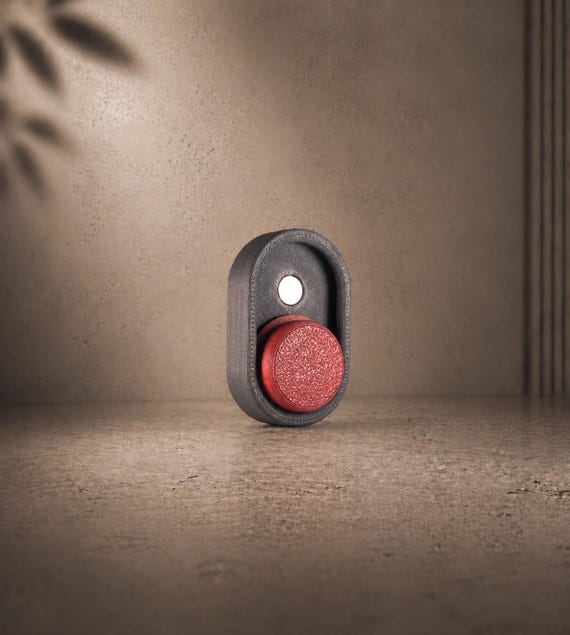 Fliq™ Magnetic Button Fidget | Tactile Sensory Toy with Keychain
