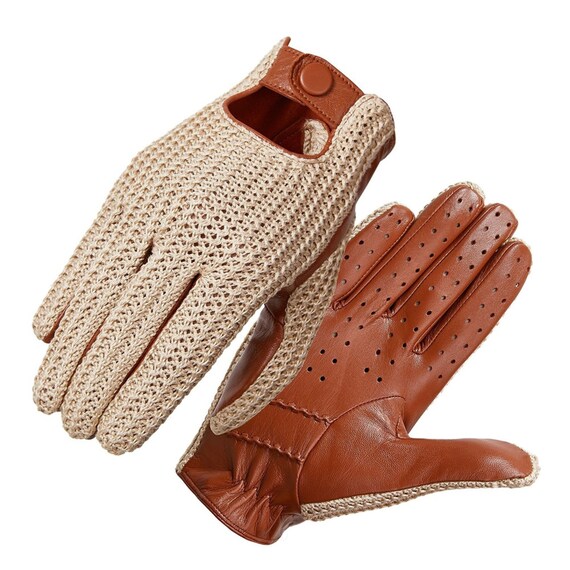 Leather clearance fashion gloves
