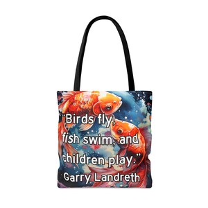 Fish Tote Bag: Garry Landreth Play Therapy Design image 10