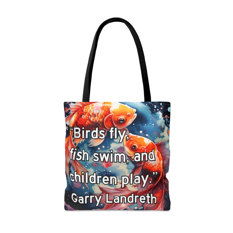 Fish Tote Bag: Garry Landreth Play Therapy Design image 10