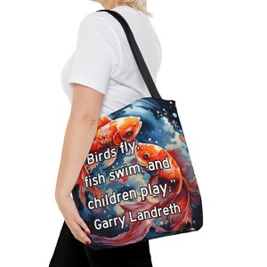 Fish Tote Bag: Garry Landreth Play Therapy Design image 8