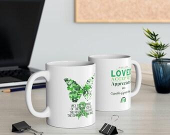 Butterfly Mug: Mental Health Support Gift