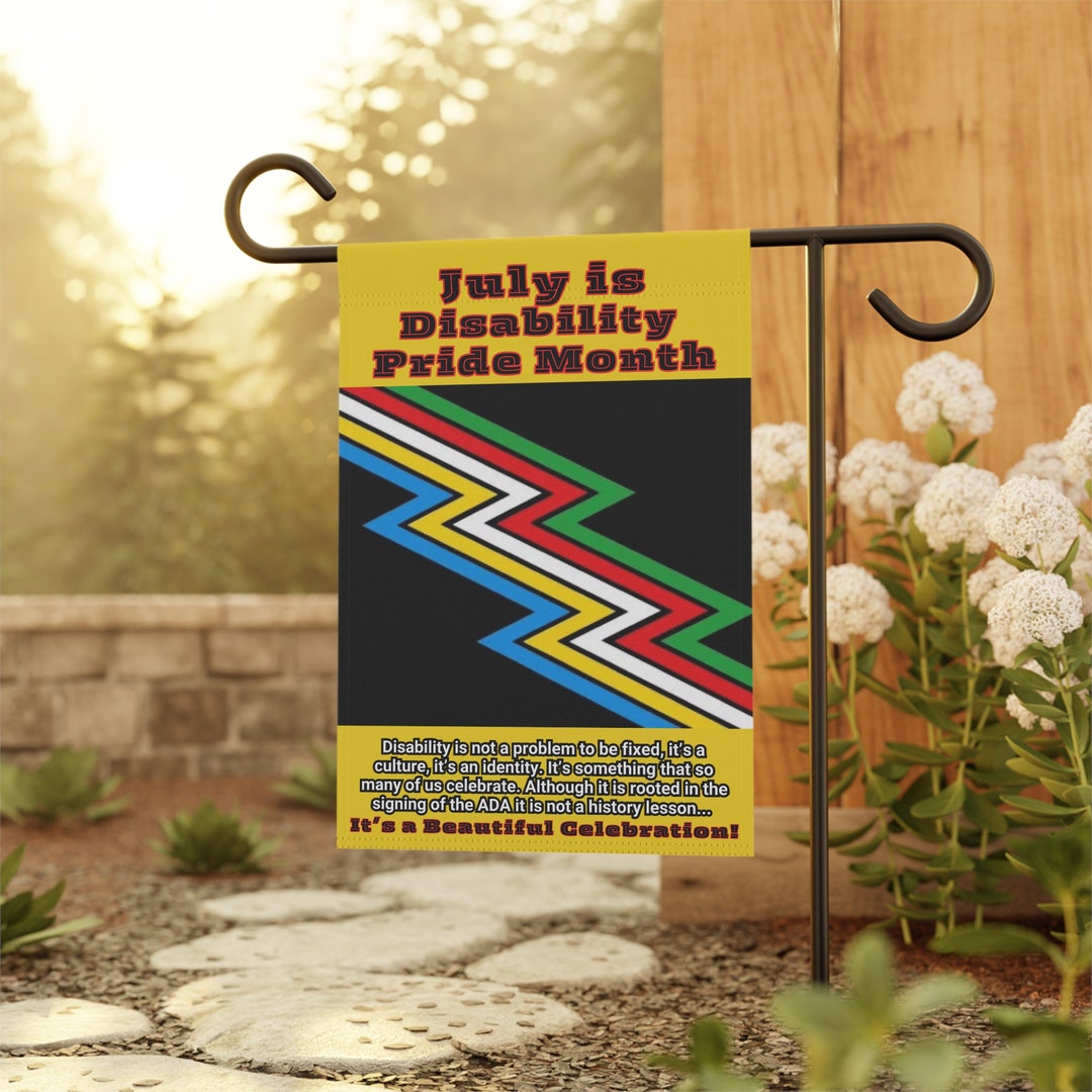 Disability Pride Month Garden Flag: July Celebration Banner - Etsy