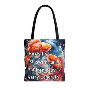 Fish Tote Bag: Garry Landreth Play Therapy Design image 5