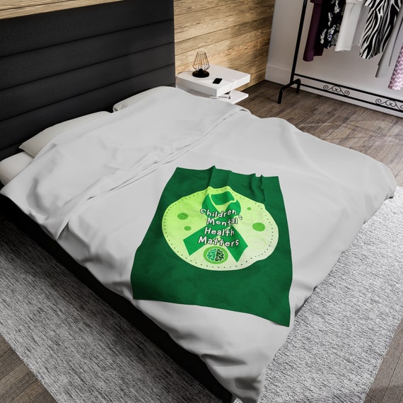 Plush green blanket hotsell