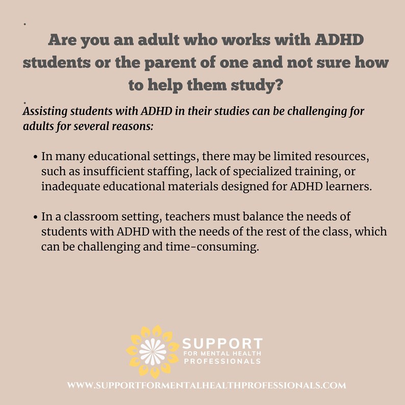 ADHD Study Strategies Guide: 100+ Tips for Students (PDF Download) - Etsy