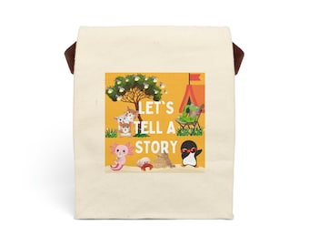 Canvas Story Bag: Kids' Communication Tool with Strap