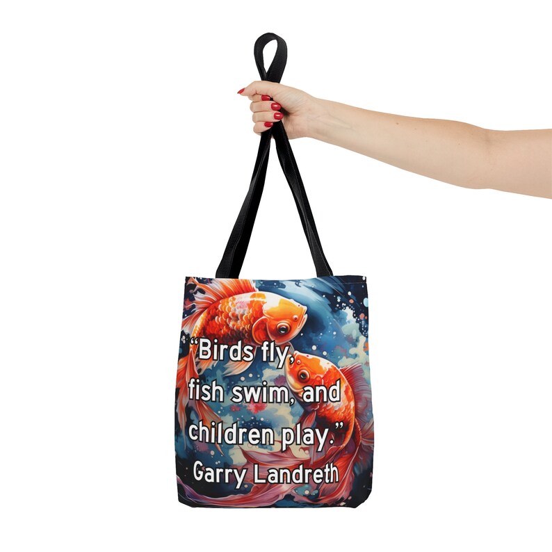 Fish Tote Bag: Garry Landreth Play Therapy Design image 3