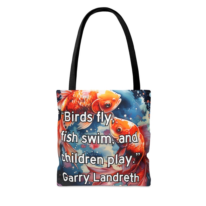 Fish Tote Bag: Garry Landreth Play Therapy Design image 2