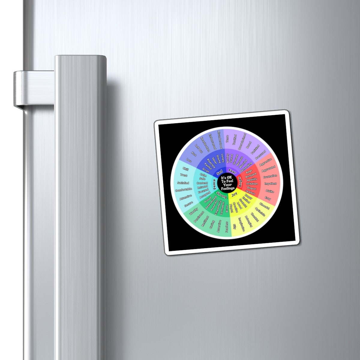 Emotion Code Magnet Emotions Wheel Magnet: Feelings Chart for Kids - Etsy