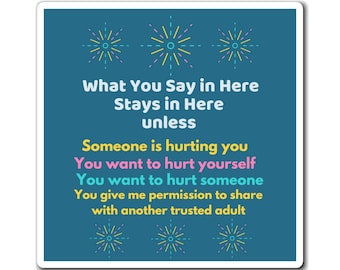 What You Say Here Stays Here – Magnet - Confidentiality Reminder