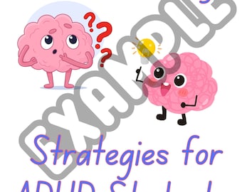 Download Over 100 Study Strategies for ADHD Students Study Guide Booklet Download PDF