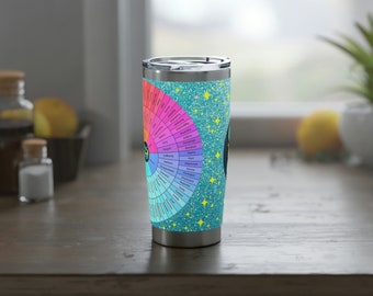 Tumbler 20 oz Emotions Feelings Wheel with I am Enough Stainless Steel Cup with Lid