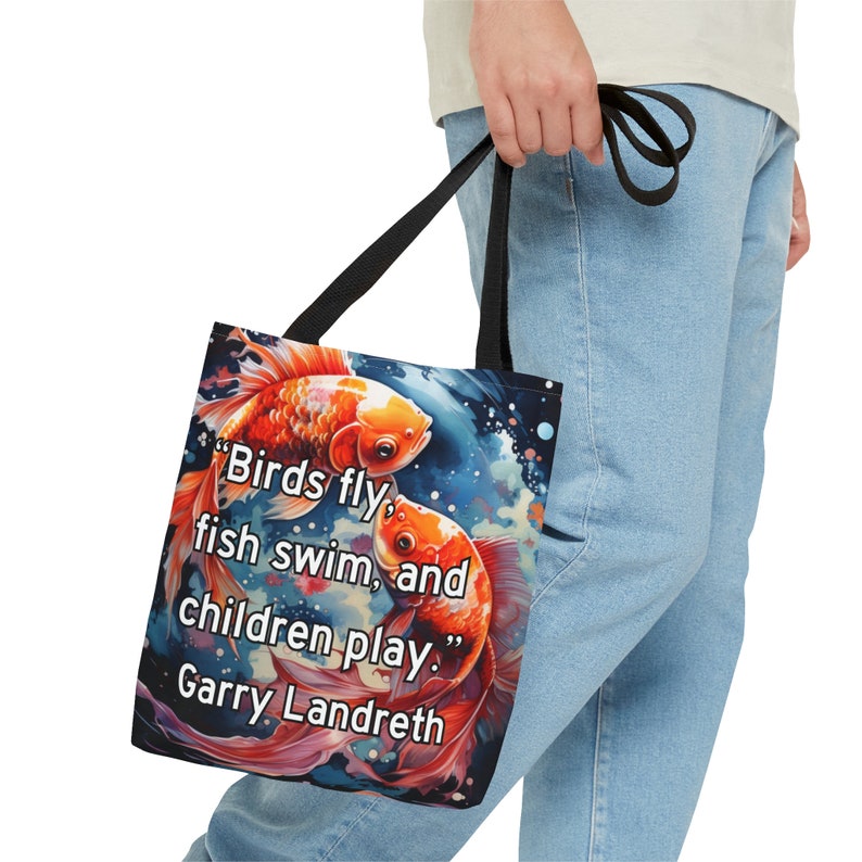Fish Tote Bag: Garry Landreth Play Therapy Design image 4