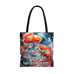 Fish Tote Bag: Garry Landreth Play Therapy Design image 9