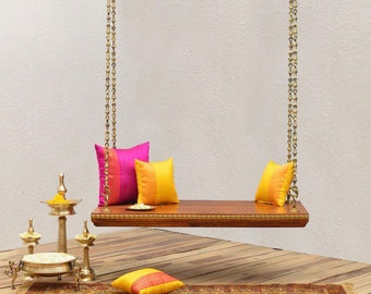 Experience Serenity: Elevate Your Home with our Luxury Wooden Indoor Swing Glide into Relaxation with our Eco-Friendly Wooden Indoor Swing.