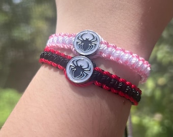 Spider Verse Miles Gwen Friendship Braided Bracelets for Couples and Friends