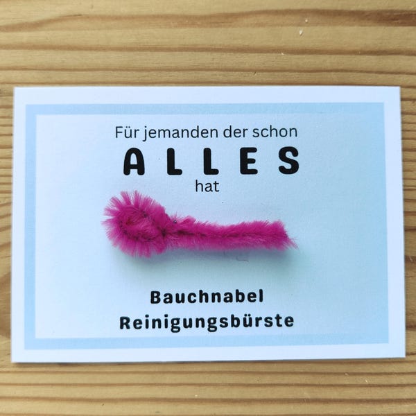 Funny gag gift for someone who has everything | small joke gift | belly button cleaning brush | for him/her
