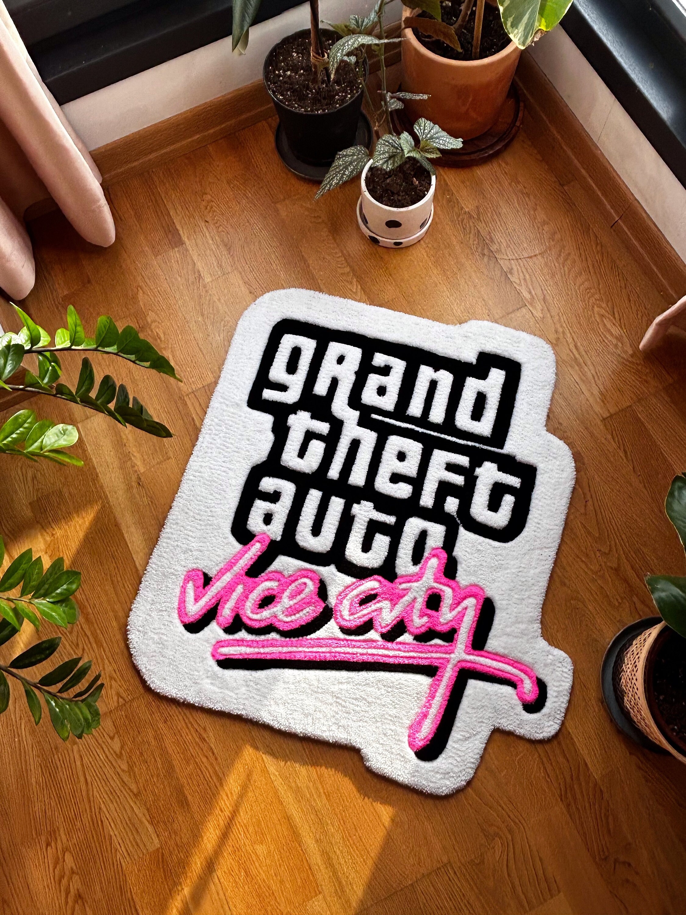 Grand Theft Auto Liberty City Stories and Vice City Stories Disc Round Rug  Carpet