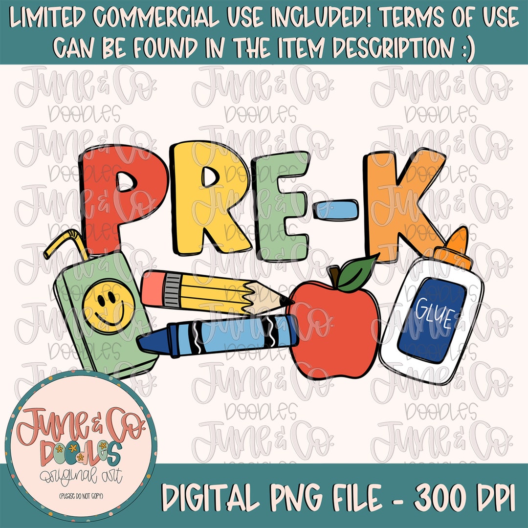 Boys Pre-k Doodles PNG| Boy Back to School Sublimation File| Elementary ...