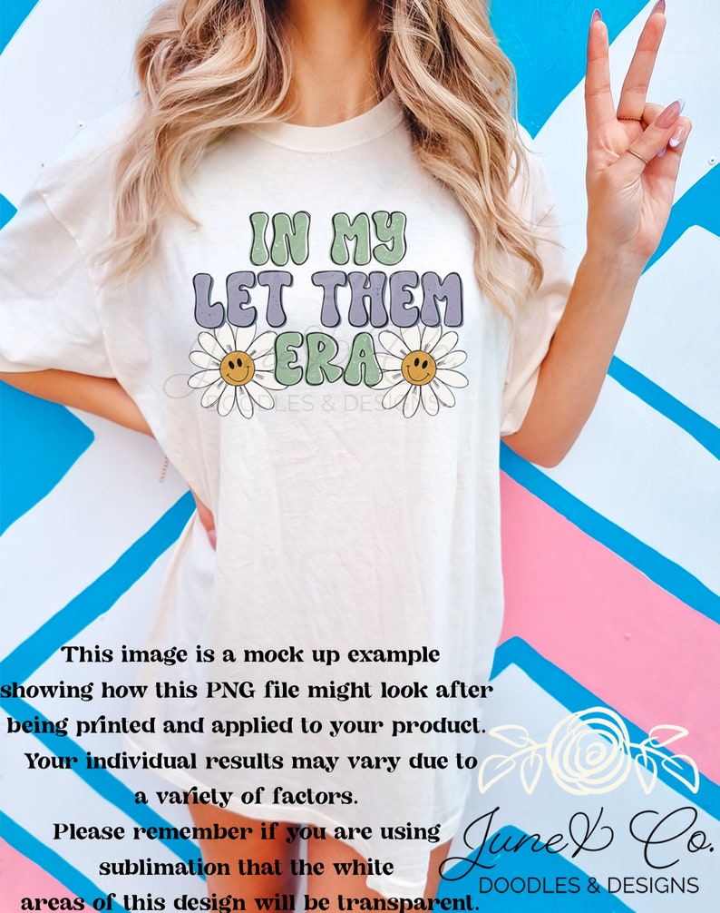 In My Let Them Era PNG Eras Sublimation File Retro - Etsy