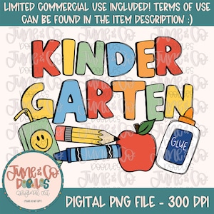 Boys Kindergarten Doodles PNG| Boy Back To School Sublimation File| Elementary School Shirt Design| Printable Art| Instant Download