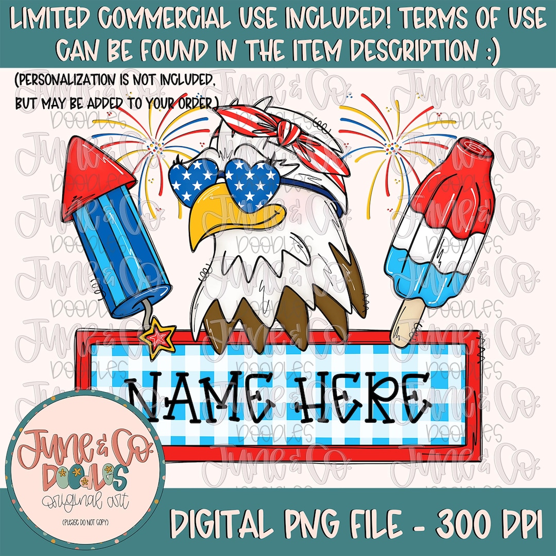 Girls Patriotic Trio With Name Plate PNG| Girly Americana Sublimation File| Independence Day ...