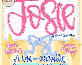 Josie Procreate Brush| Hand Lettering Brush For Procreate| Modern Calligraphy Brush| Smooth Outline Brush File
