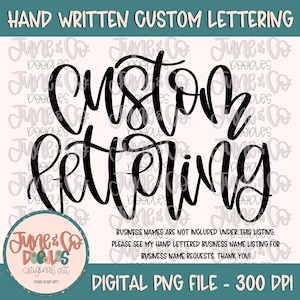 Letras personalizadas PNG/SVG/ Archivo de sublimación de caligrafía moderna hecho a pedido/ Letras a mano a pedido/ Arte imprimible/ Descarga digital