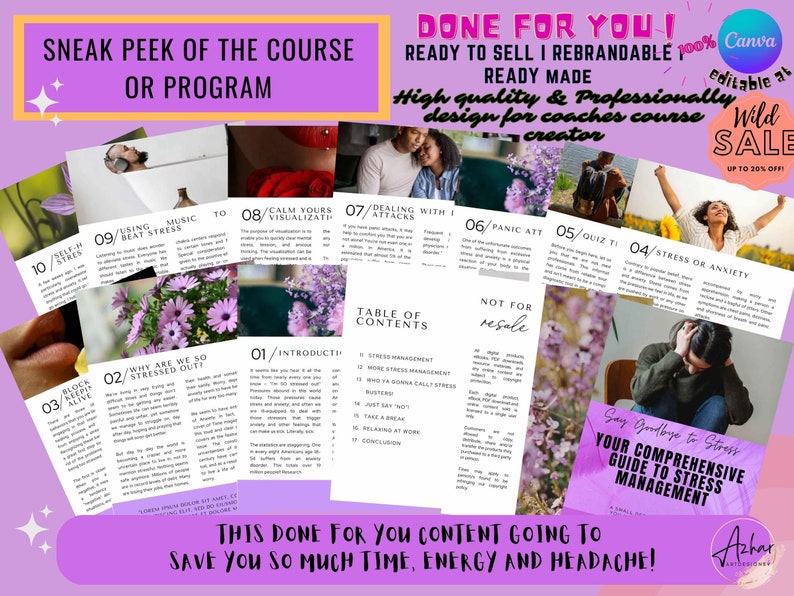 Done for You Eliminate Stress and Anxiety Brandable Coaching Program ...
