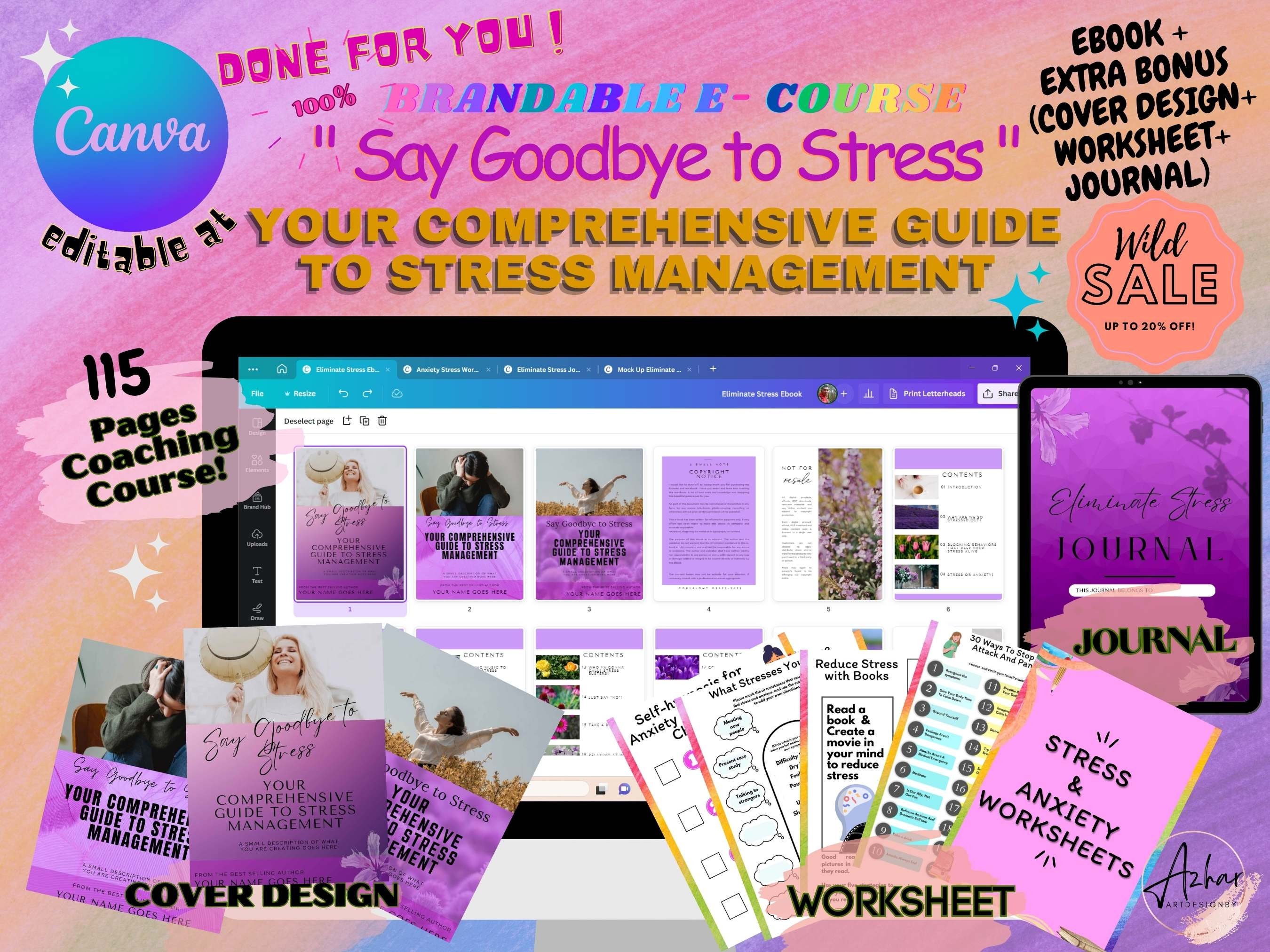 Done for You Eliminate Stress and Anxiety Brandable Coaching Program ...