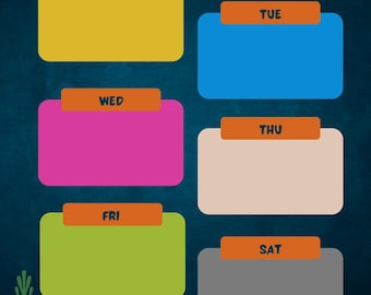 Printable Weekly Schedule Planner - Etsy