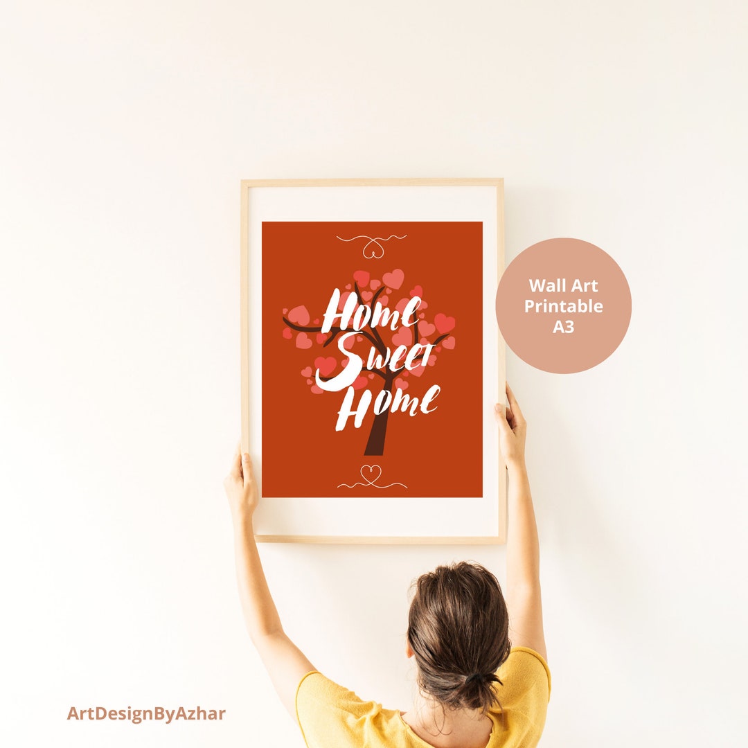 Home Sweet Home, Printable Quotes, Home Decor, Housewarming Gift, Home ...