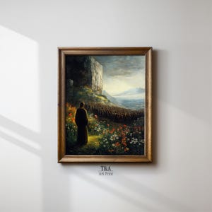 Christian Wall Art | Digital Jesus Art Print | Vintage Decor | Printable Religious Art | Downloadable Print