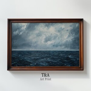 Ocean Painting Printable Wall Art | Bedroom Wall Decor Seascape | Digital Art Print