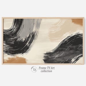 Digital Samsung Frame TV Art | Neutral TV Artwork | Modern Abstract Art for Frame TV | Instant Download | the frame tv art