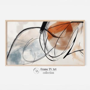 Modern Samsung Frame TV Art | Abstract Art for Frame TV | Japandi Wabi Sabi Minimalist Decor | Digital Instant Download