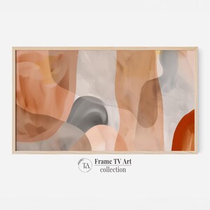 Modern Samsung Frame TV Art | Abstract Muted Earth Art for Frame TV | Digital Download | Minimalist 4K TV Art | Instant Download