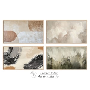 DIGITAL Samsung Frame TV Art Set | Abstract Neutral Art for Frame TV | Modern Decor | Instant Download | the frame tv art