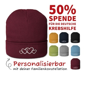 Biologische geribbelde beanie