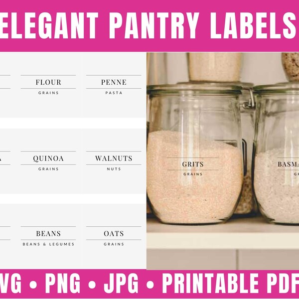 Pantry Labels - Etsy