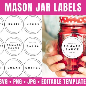 mason jar labels template featured image