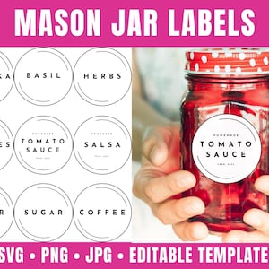 mason jar labels template featured image