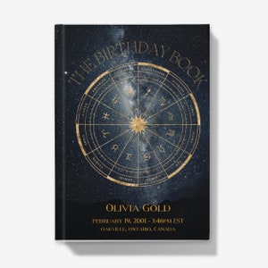 BLACK Personalized Astrology Chart Reading The Birthday Book Natal Birth Chart In-Depth Report 120 Pages Great for everyone image 2