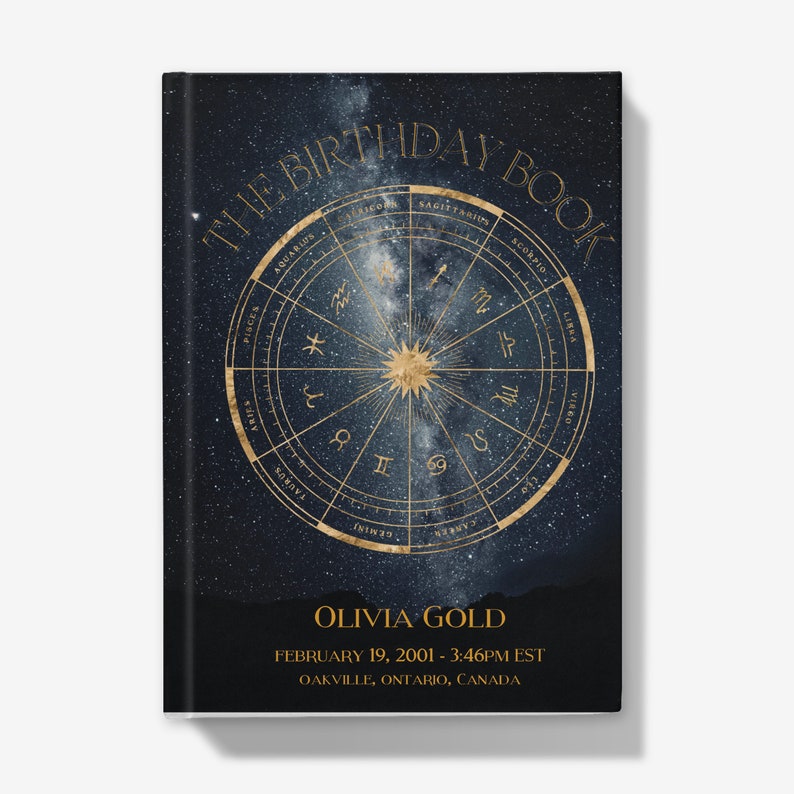 BLACK Personalized Astrology Chart Reading The Birthday Book Natal Birth Chart In-Depth Report 120 Pages Great for everyone image 2
