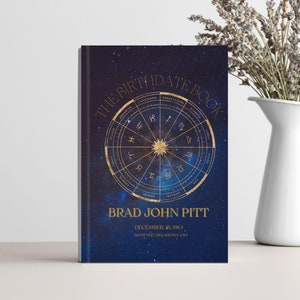 BLUE - Personalized Astrology Chart Reading - The Birthday Book - Natal Birth Chart In-Depth Hardcover Book - 134+ Pages!