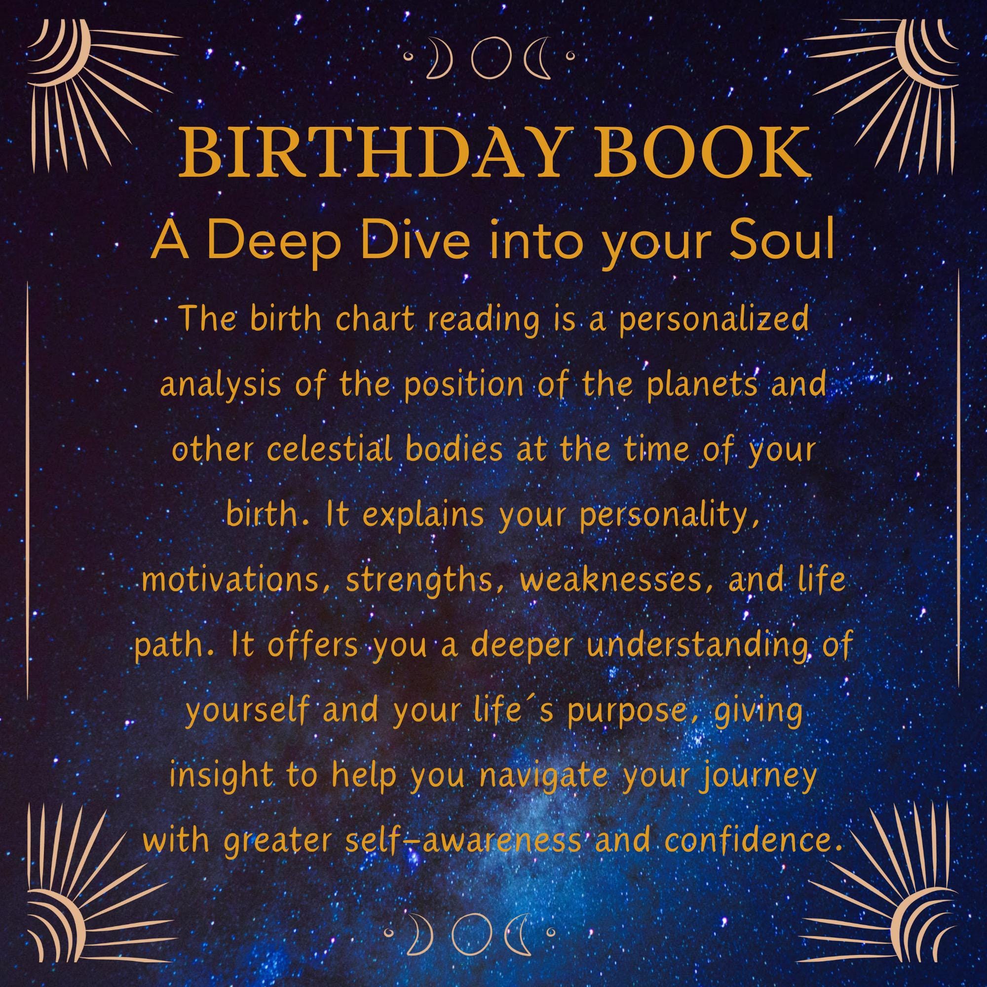Personalized Astrology Birth Chart Book – Unique Birthday Gift – Truly ...
