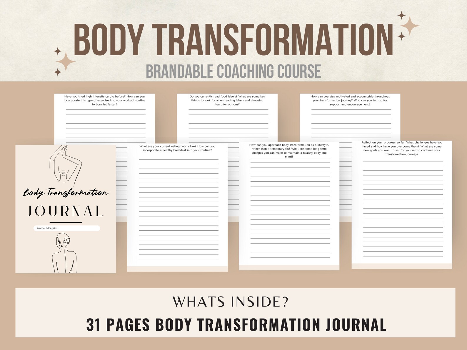 Done for You Coaching Program Body Transformation, Health and Wellness Business With PLR